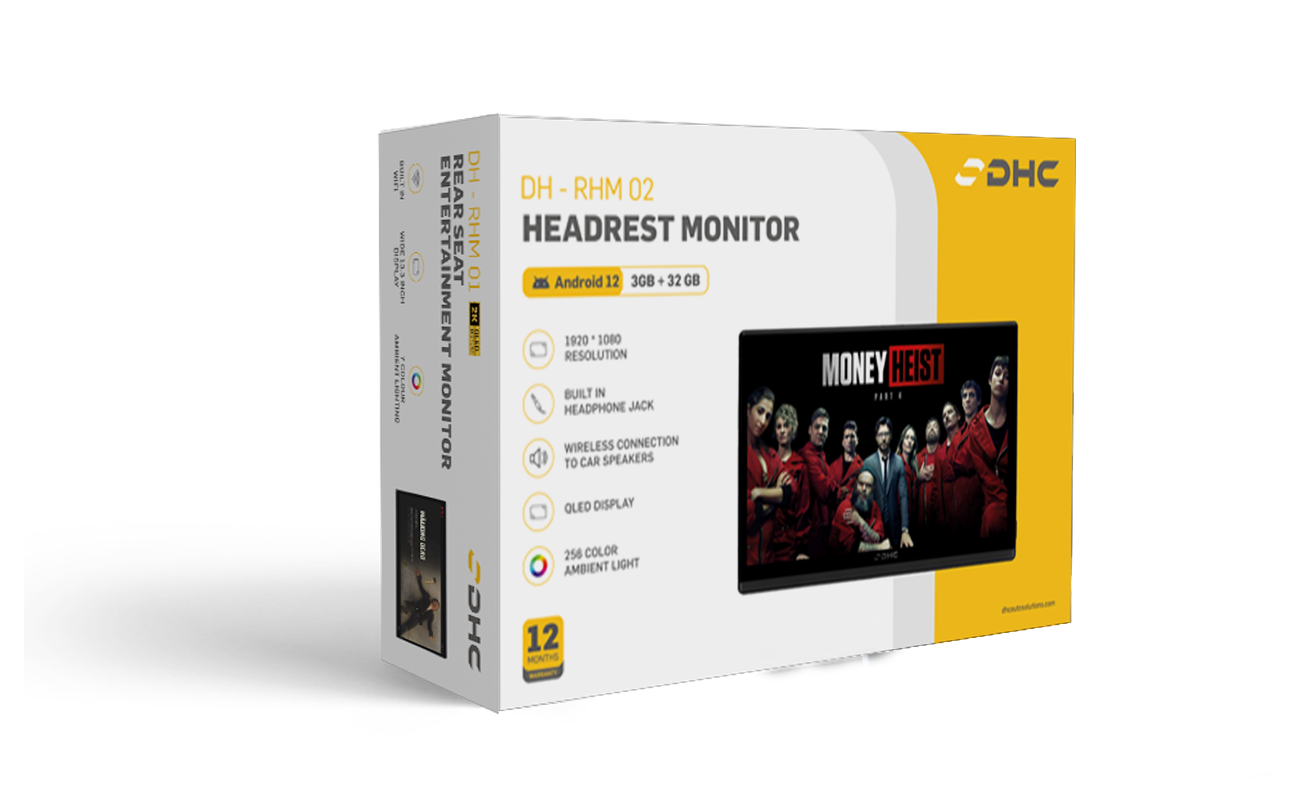 Headrest Monitor (3GB RAM + 32GB Storage)